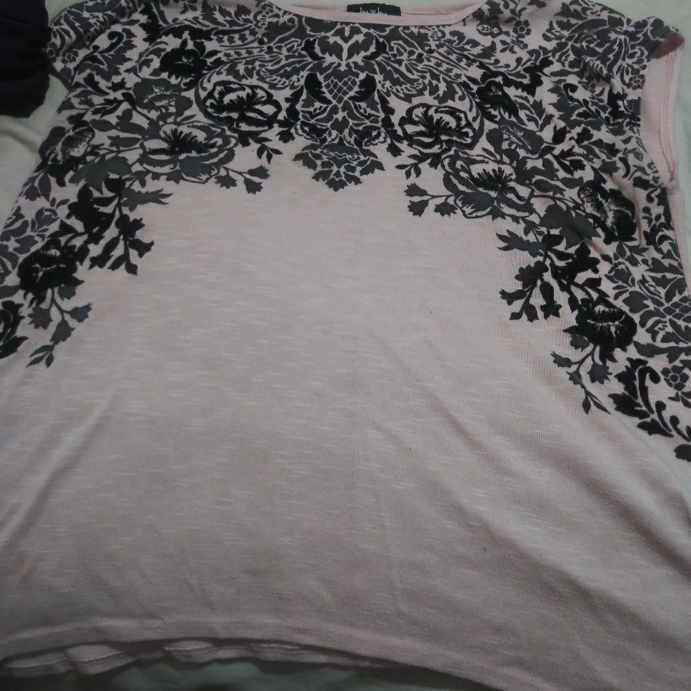 By and by pink textures top